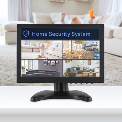 10.1'' 1920*1200 Portable Monitor USB AV VGA BNC HDMI Security Speakers 400cd/㎡