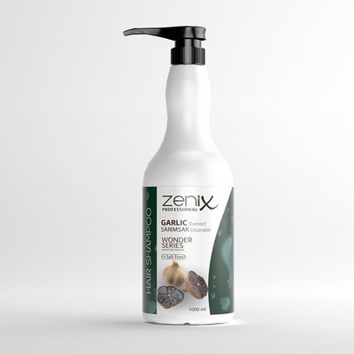 ZENIX Garlic Hair Care Shampoo 1000 ml Reparatur & Pflege für strapaziertes Haar