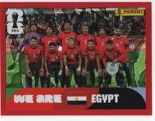 RARE FIFA WORLD CUP 2026 RED PARALLEL STICKER EGY 13 EGYPT TEAM