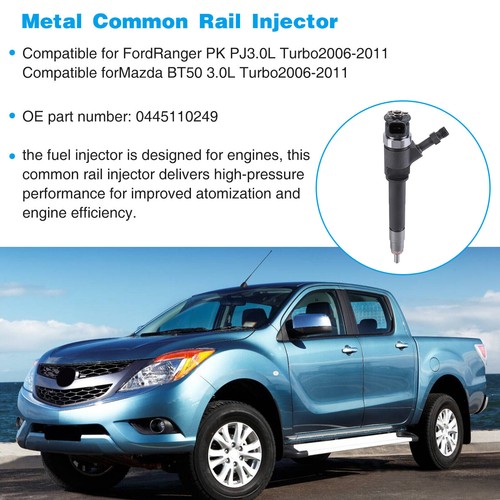 INYECTOR DE COMBUSTIBLE DIÉSEL 4x para FORD RANGER MAZDA BT50 06-2011 0445110249 - Imagen 3 de 15