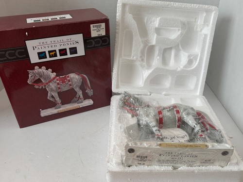 Trail of Painted Ponies Figurine MIB COA '10 Dashing Through the Snow 2E/0137 - Picture 8 of 14