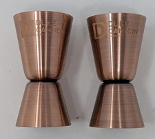Duke Cannon Supply Co. Buffalo Trace Bourbon Jigger - Lot of 2