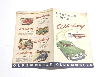 Oldsmobile Whirlaway GM Hydramatic Drive Sales 1940's Adv Brochure Pamphlet 