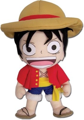 *NEW* GE Entertainment One Piece: Monkey D. Luffy 8-Inch Plush Doll
