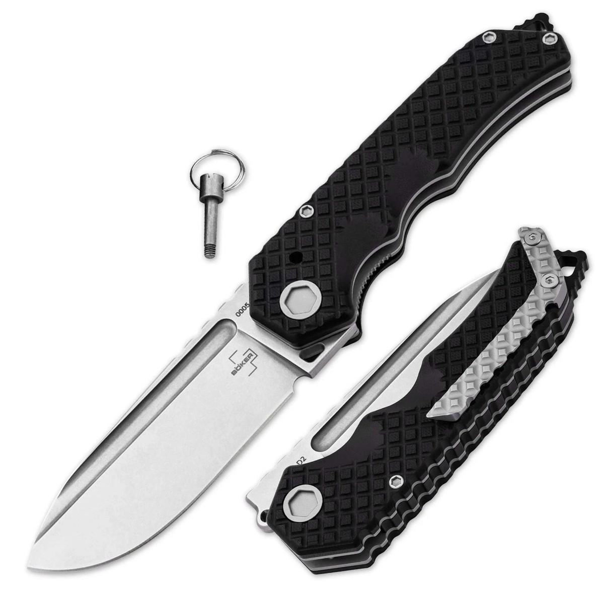 BOKER PLUS Hermod Folder Tactical Folding Knife D2 Blade G10 EDC
