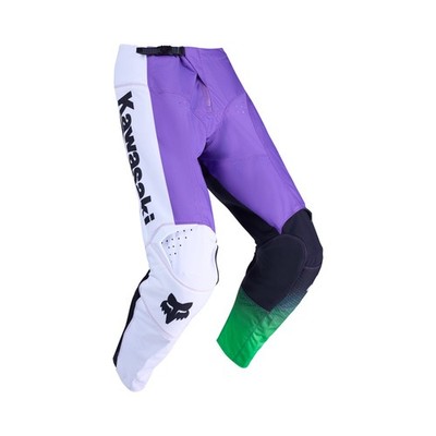 Fox モトクロスパンツ ケブラー 緑・紫 Fox Racing 180 Kawasaki Jersey & Pant Combo Set Adult Riding Gear