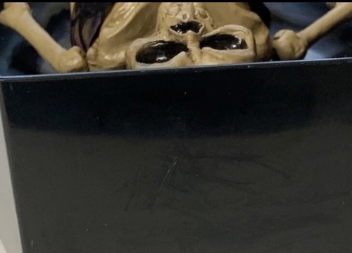 GEMMY 12" Musik Lichter Tanz mit Jemand Meerjungfrau Skelett Sarg Halloween FUNKTIONIERT - Bild 12 von 12