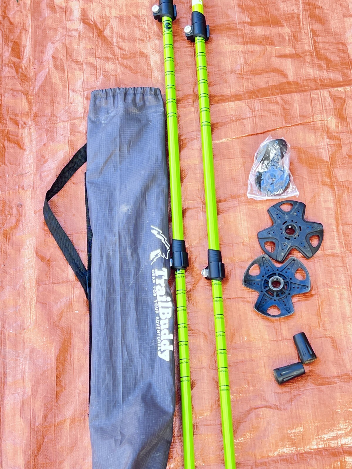 Set of Trail Buddy Trekking Poles 105135CM Green 86 eBay