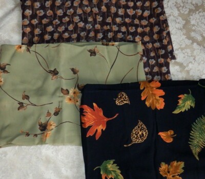 3 Yards Nancy's Notions SCARF FABRIC COLLECTION Leaf Boutique HARRIET SAWYER