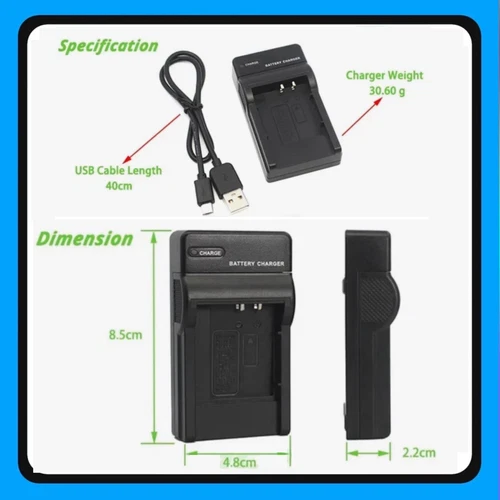 BP1030 BP1130 Battery + Led Usb Charger for Samsung NX1100 NX2000 NX2020 NX2030 - Picture 2 of 2