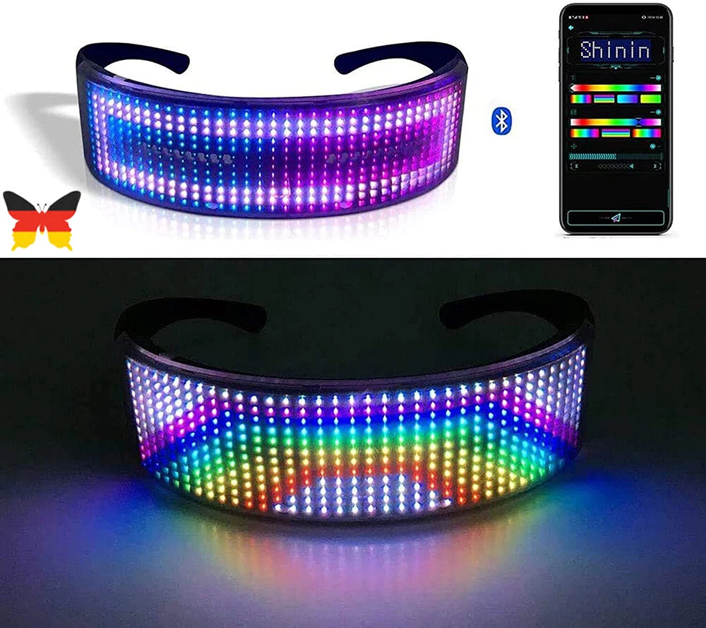 Indrnif 12 Occhiali Flash A Led Per Feste, Feste Di Compleanno, Carnevale (Colore Casuale