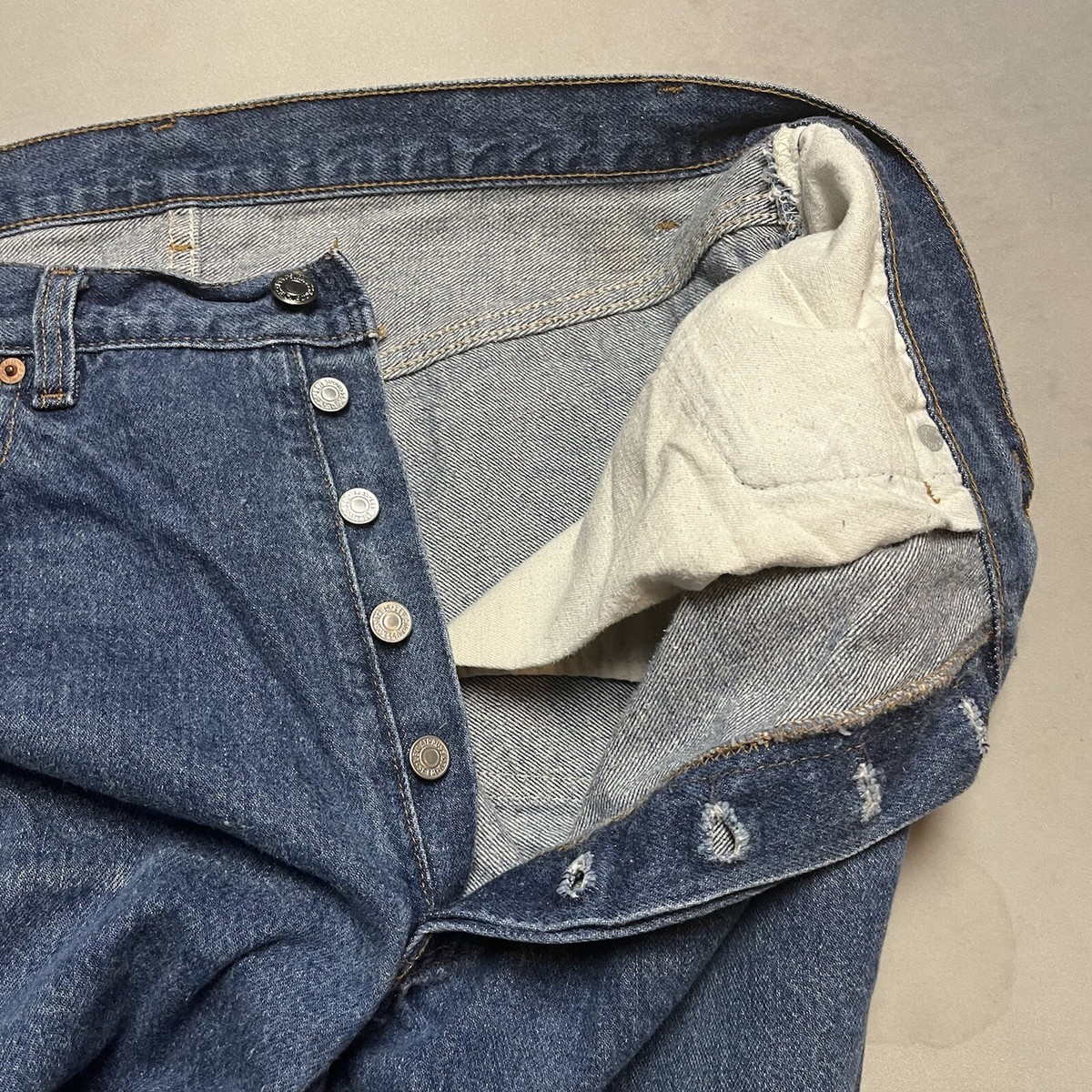 Vintage 80s Levis 501-0000 Denim Blue Jeans USA made 38x31 | eBay