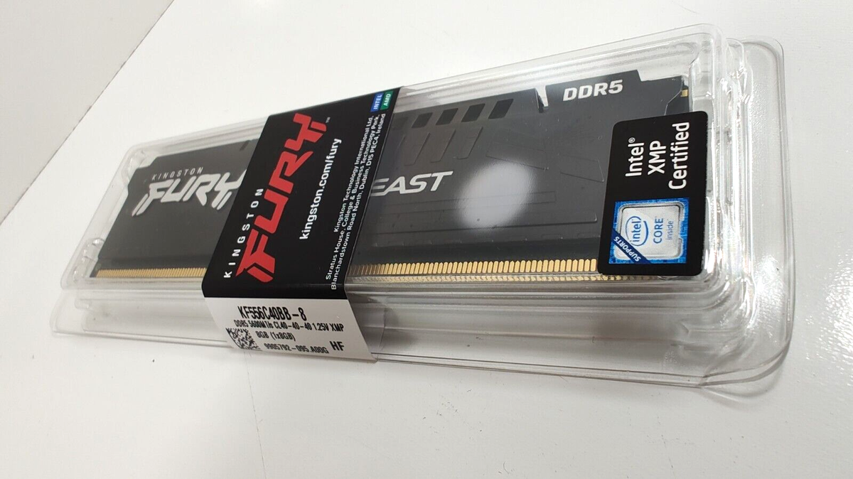 Kingston Fury Beast Black (KF556C40BB-8) 8GB 5600MT/s DDR5 CL40