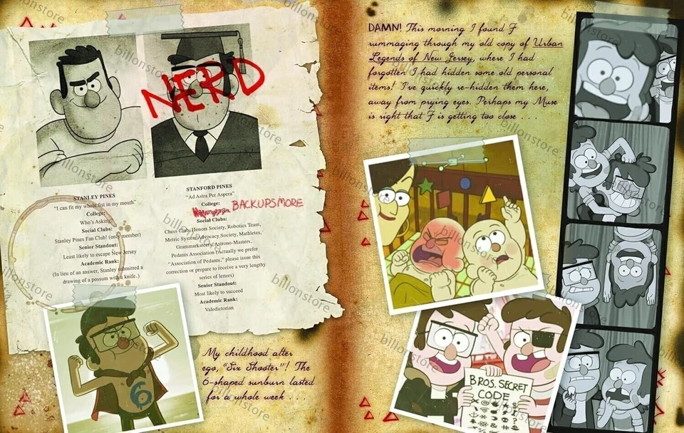 The Book of Bill Gravity Falls B&N Exclusive Edition Alex Hirsch Book Hardcover - Image 2 of 4