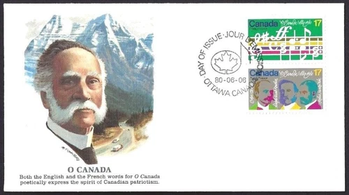 🍁Canada  #857 + 858    "O Canada Centenary"   Brand New 1980  Fleetwood Cover