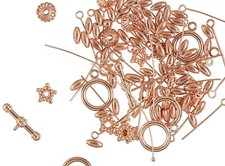 Mix, Shiny 100 Copper 2-50mm Bead Finding Mix 50 Grams 90-135