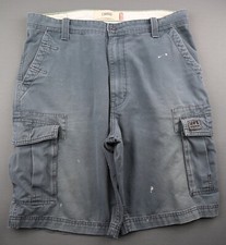Vintage 2005 Men's Levi's Workwear Cargo Shorts Blue Size 36 Zipper Fly