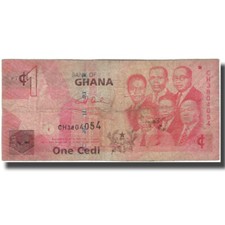 [#597958] Banknote, Ghana, 1 Cedi, 2007-07-01, KM:37a, VG(8-10)