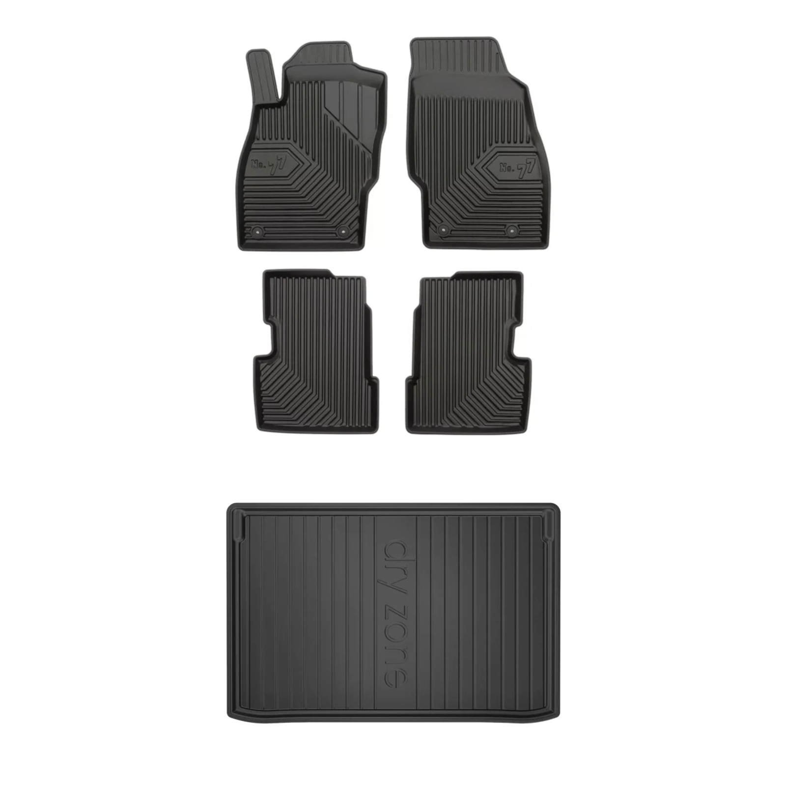 Tapis de sol Opel Corsa E en TPE noir idéal pour les sorties en famille
