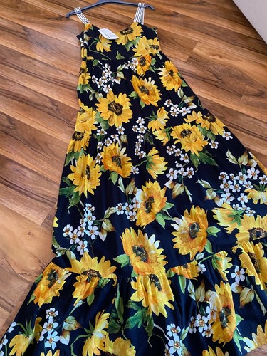 NEW! £139 Hallhuber Dress, Sunflower Print Maxi /Sz UK 8 Fr 36 / House of Fraser - Picture 9 of 11