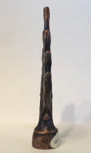 Lamp Finial Fern Leaf Plant Gothic Antiqued Ornate Brown Elegant 3.5" x 1.25" IN - Bild 2 von 2