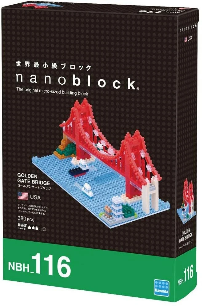 Nanoblock golden store gate bridge