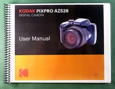 Kodak PixPro AZ528 Instruction Manual: Full Color with Protective Covers!