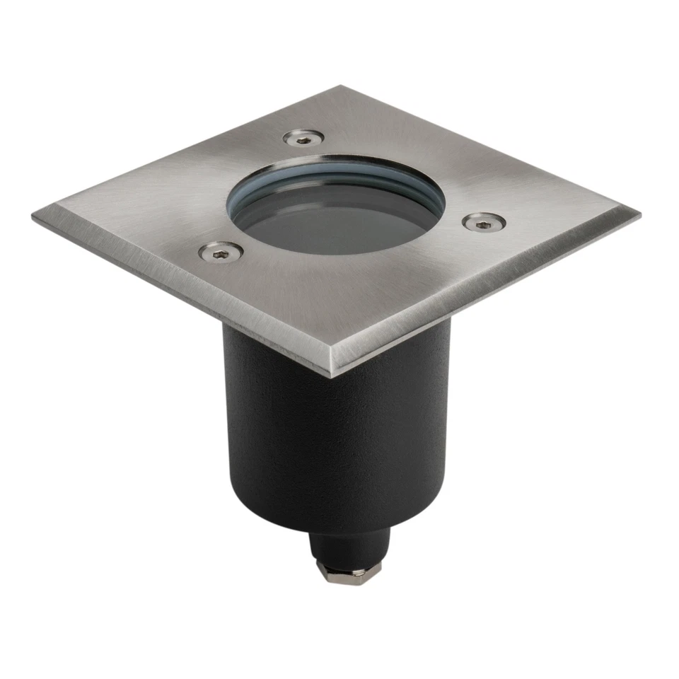 Bodeneinbauleuchte Bodeneinbaustrahler IP67 EDELSTAHL GU10 LED 230V Flach Garten - Bild 4 von 4