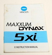 MINOLTA MAXXUM DYNAX 5Xi INSTRUCTION MANUAL-GENUINE AND VINTAGE
