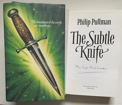 Philip Pullman signiert Buch SubtleKnife signed Unterschrift Signatur Autogramm 