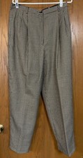 Vintage Giorgio Sant Angelo Black  Khaki Wool Pants. Sz 16