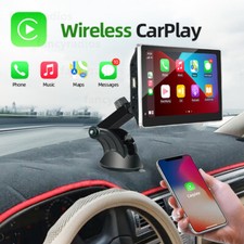 7" Portable Car Stereo Touch Screen Apple Carplay Android Auto Radio Bluetooth