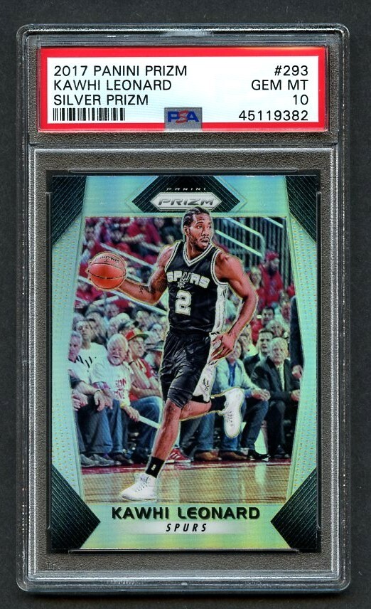 2017 Panini Prizm Basketball Silver KAWHI LEONARD #293 PSA 10 GEM MT LA Clippers