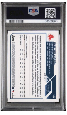 2023 Topps Chrome Masataka Yoshida RC X-Fractor PSA 10 | eBay