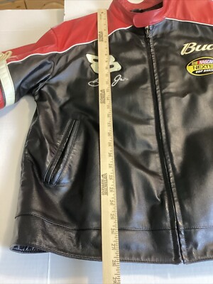 Vintage Dale Earnhardt Jr #8 Chase Wilsons Leather Budweiser