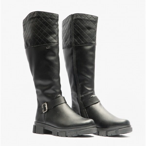 Rieker knee length boots with store wool lining