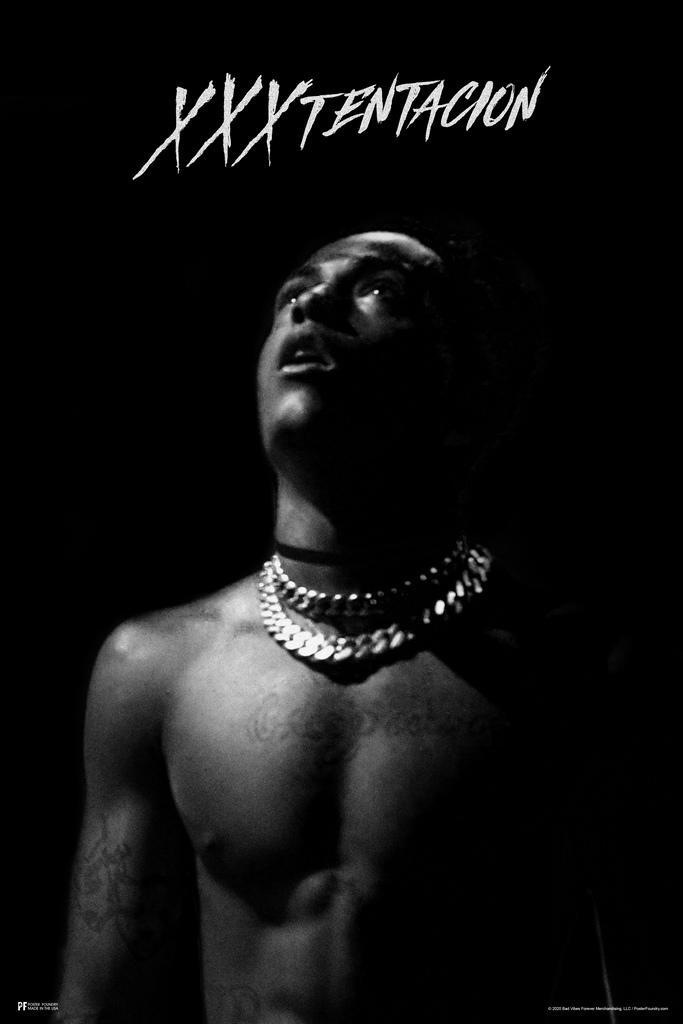 xxxtentacionポスター XXXtentacion Poster Looking Up Merch Bad Vibes Art Print