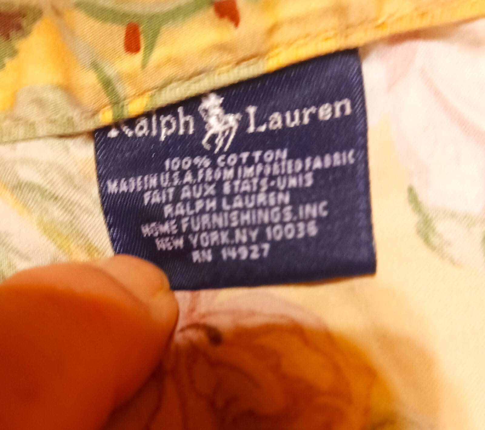 Ralph Lauren Queen Flat Sheet 2 Standard and 2 King Pillow Cases Yellow Floral eBay