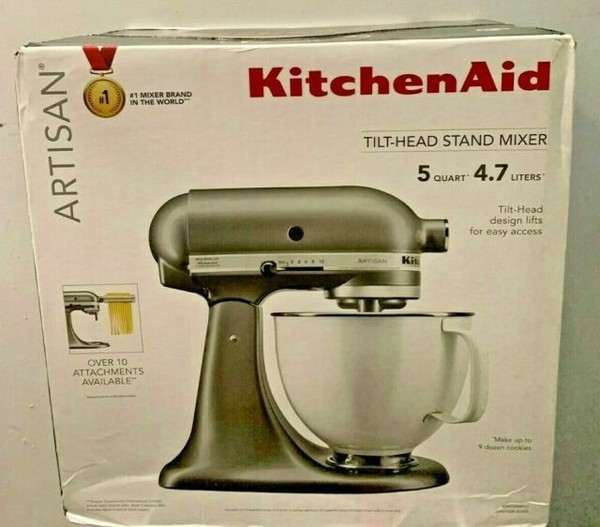 kitchenaid mixer 4.5 quart silver