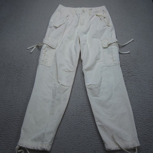 AllSaints Mel Combat Pants Womens 4 White Cargo Military Utility Trouser
