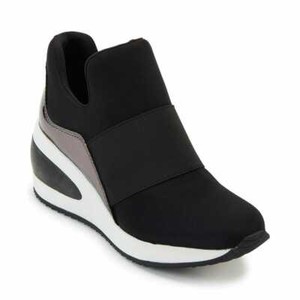 dkny women's wedge sneakers