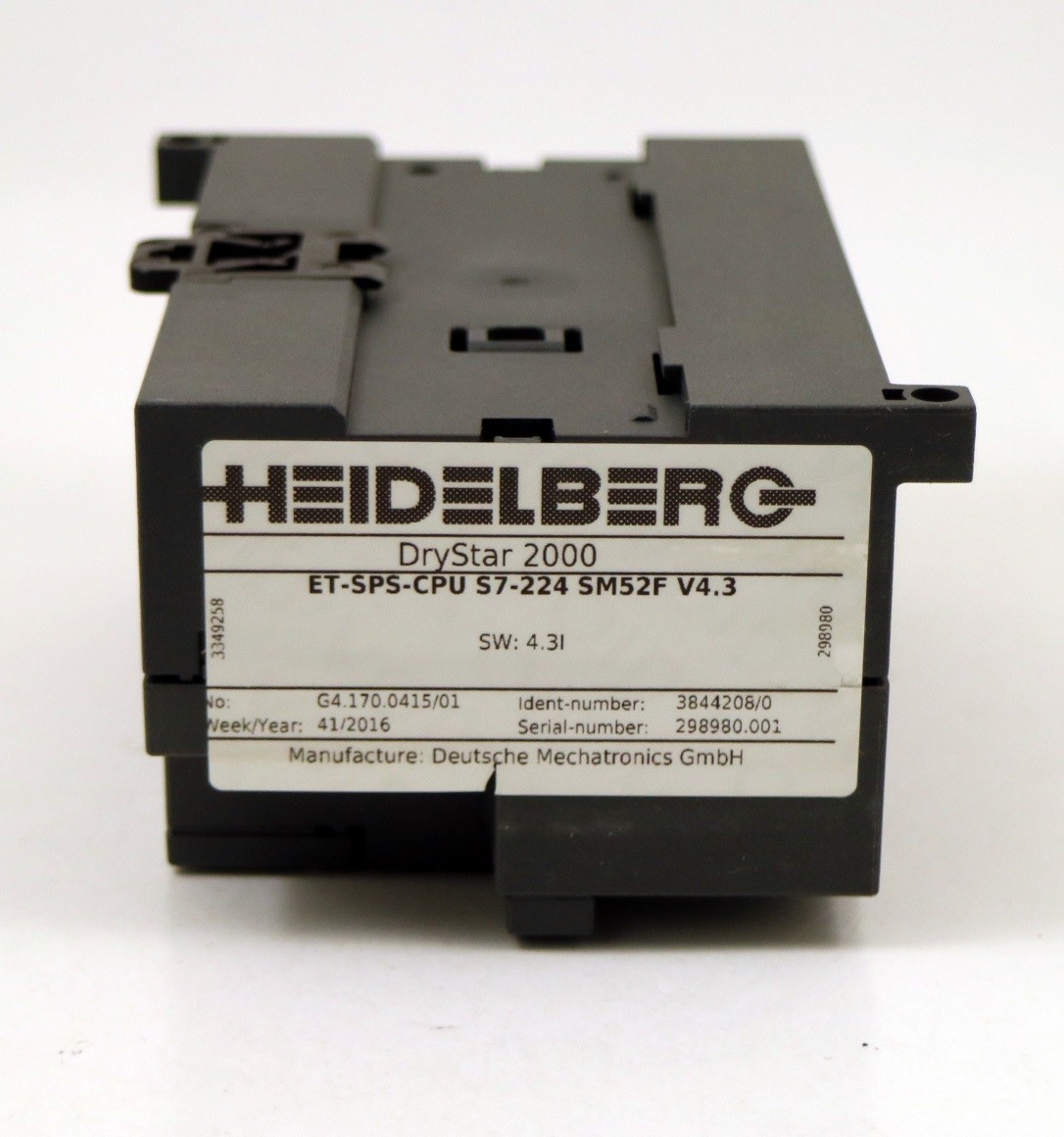 Heidelberg G4.170.0415/01 DryStar 2000 Siemens ET-SPS-CPU S7-224