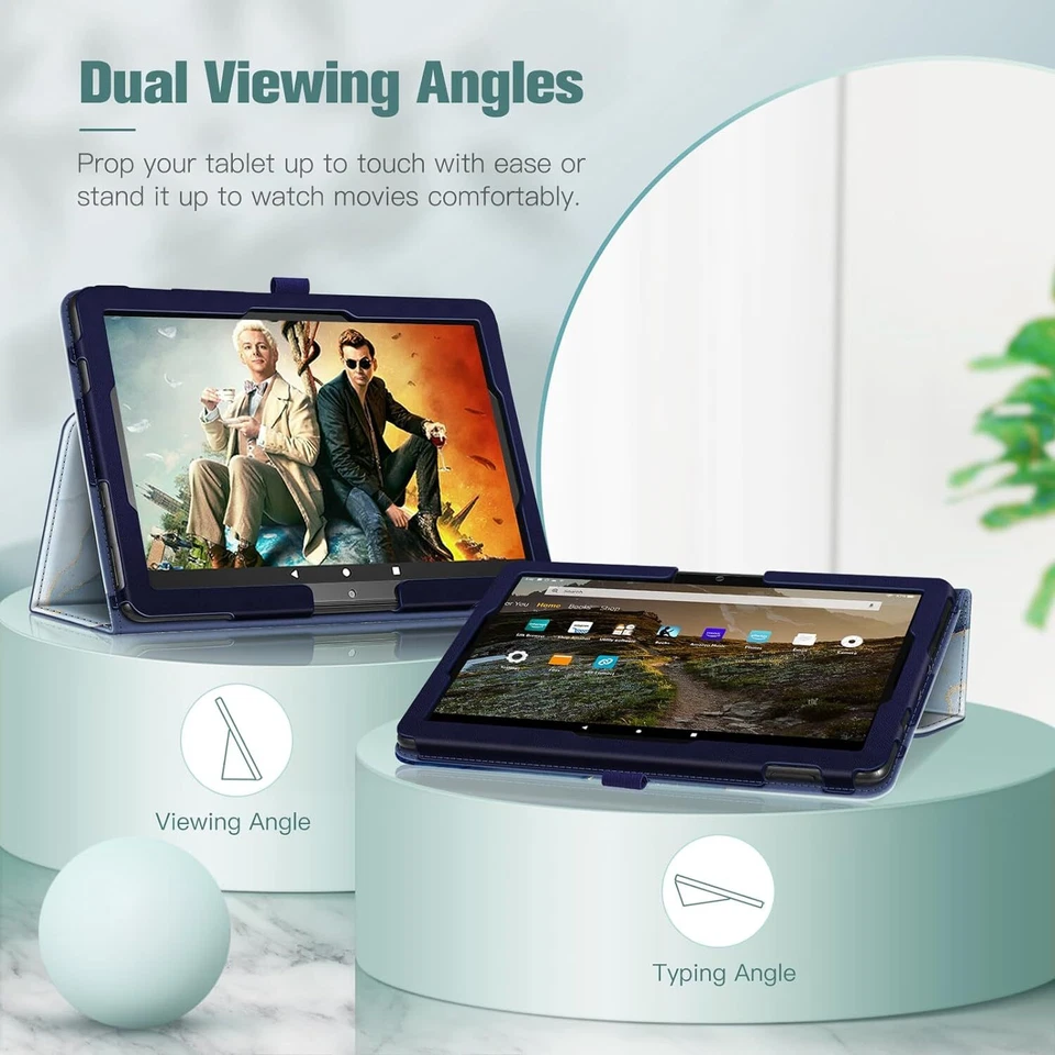 Funda tipo folio para Amazon Fire HD 10 13º 2023/11º 2021 cubierta delgada con soporte Foto 4 de 4