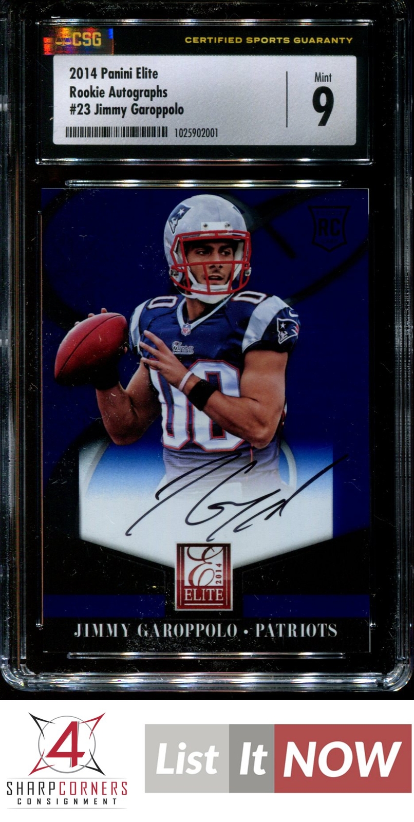 Jimmy Garoppolo Panini Elite Rookie Inscriptions #23 Base