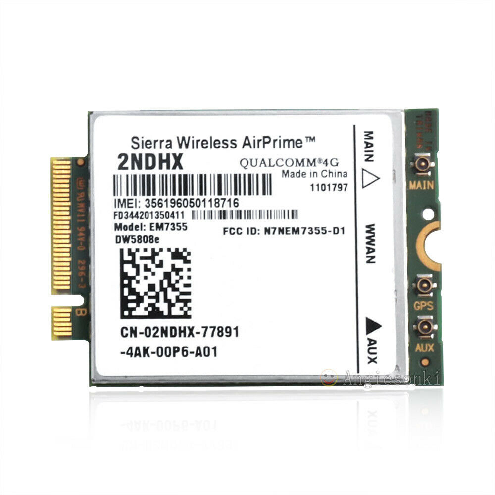Dell Wireless 5808E DW5808E M.2 Mobile Broadband 4G LTE WWAN Card