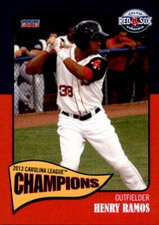 2013 Salem Red Sox Carolina League Champions #19 Henry Ramos - NM Baseball Card