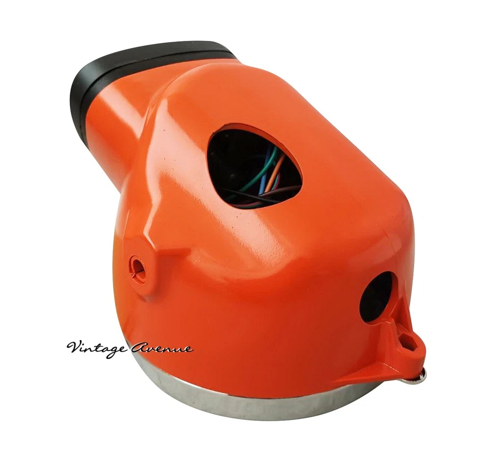 HONDA CD125 CD175 CT90 CT110 LUZ PRINCIPAL LÁMPARA + VELOCÍMETRO + ESTUCHE CUBO NARANJA [CD] Foto 4 de 4