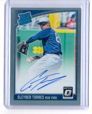 GLEYBER TORRES 2018 OPTIC BLACK PRIZM AUTO AUTOGRAPH ROOKIE RC #8/25 YANKEES