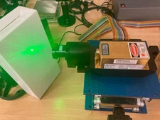 Coherent Compass 215M 532 nm 10 mW Laser with collimator tested PURE SLM  11mW!