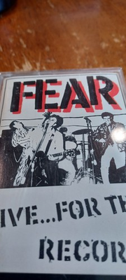 #ad FEAR – Live… For the Record 1981 Cassette Slash Records NM Rare Punk $29.99